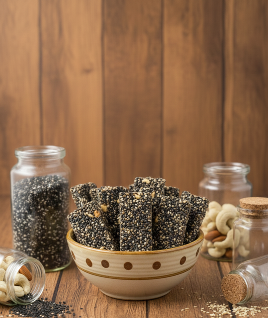 Black Gingelly Burfi Cuts